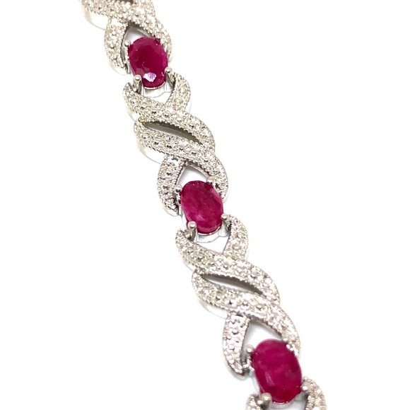 Jewelry - Genuine Ruby & Diamond Bracelet